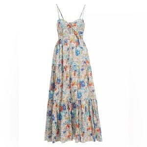 ZIMMERMANN Clover Tie-Front Midi-Dress